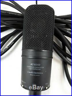 Audio Technica AT4040 Large Diaphragm Mic AT-4040 Cardioid Condenser Microphone