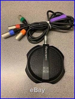 Audio-Technica AT854R Four Channel Boundary Microphone Mic Cardioid Condenser