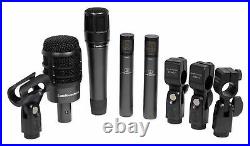 Audio Technica ATM-DRUM4 Drum Microphone Kit with(4) Mics Kick/Snare/Overheads