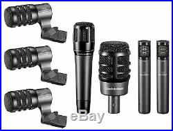 Audio Technica ATM-DRUM7 Drum Microphone Kit with(7) Mics Kick/Snare/Tom/Overheads