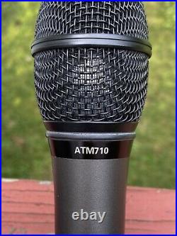Audio Technica ATM710 Mic, Clip Holder And Base. Cardioid Polar Pattern 9 Tall