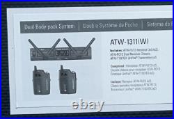 Audio Technica ATW-1311 System 10 PRO Dual Wireless Beltpack System no mics