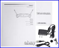 Audio Technica ATW-901a/L Wireless Lavalier Microphone Mic + Samson Headphones