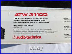 Audio Technica Atw-3110d Wireless Handheld Mic. And Receiver New