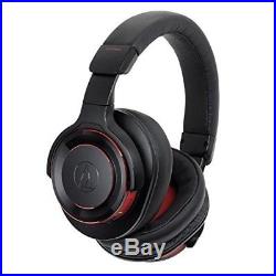 Audio Technica Wireless Headphone SOLID BASS Black Red ATH-WS990BT BRD Japan