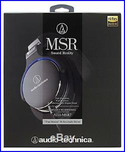 Audio technica ATH-MSR7 BK Portable headphones from Japan New