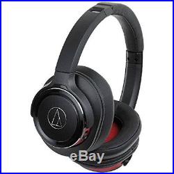 Audio-technica ATH-WS660BT SOLIDBASS Bluetooth Wireless Headphones Black Red