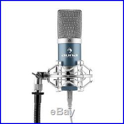 Auna New Microphone Set Usb Cable MIC Shield Adaptor Home Studio Record Audio