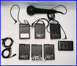 Azden Wireless 3 Transmitters, 3 Receivers WR-PRO/WM-PRO Audio Mixer CAM-3 + Mic