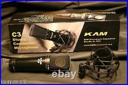 B-Stock KAM C3 Studio Condenser Mic & Mount U87 type sound -USPS only shipping