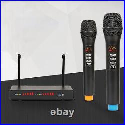 Biner DX-7 UHF Handheld Microphone Wireless 2 MIC System Built-in Sound Card