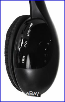 Black 5 In 1 Wireless Cordless Headphones Rf Sound Music Radio Headset With MIC