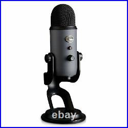 Blue Microphones Yeti Slate USB Mic with Knox Boom Arm, Headphones and Filter