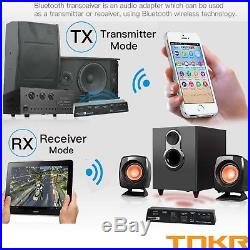 Bluetooth transmitter for TV, optical audio sender & receiver no lag low latency