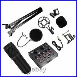 Bm 800 Studio Microphone Mixer Kits With Filter V8 Sound Card Smartphone Mic