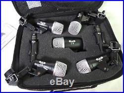 CAD Audio Stage7 Premium 7-Piece Drum Instrument Mic Microphone Pack +Vinyl Case