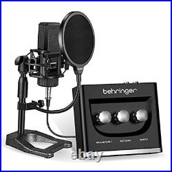 Computer Microphone, Pc Mic and BEHRINGER UM2 Audio A8+Table Top Stand+UM2