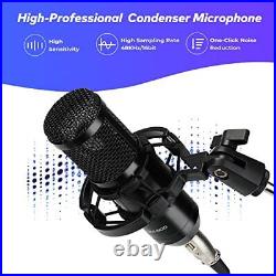 Condenser Microphone Bundle BM-800 Mic Kit with Live Sound Card for