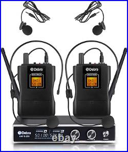 D Debra Audio PRO D-220 UHF Wireless Microphone System With Dual Mics For Show 2