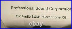 DV Audio PSC DV-SGM1 Shotgun Mic for Location Setup incl/Pole Cables & Case
