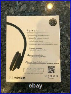 E. G. AUDIO Wireless Bluetooth Noise Cancelling Headphones, Built in Mic, Black