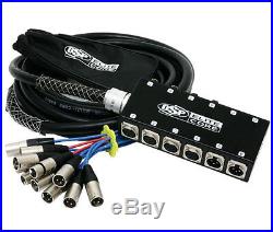 Elite Core 8 x 4 Channel 100' ft Pro Audio Cable XLR Mic Stage Snake PS84100