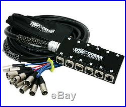 Elite Core 8 x 4 Channel 25' ft Pro Audio Cable XLR Mic Stage Snake PS8425