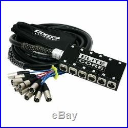 Elite Core 8x4 Channel 100' Live Recording Audio Stage Snake Xlr MIC Mixer Cable