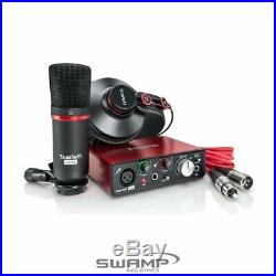 Focusrite Scarlett Solo Studio Pack with Audio Interface Condenser Mic and H/P