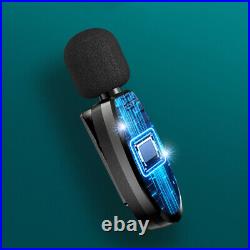 For iPhone/Samsung Wireless Lavalier Microphone Audio Video Recording Mini Mic