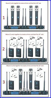 GTD Audio 2x100 Channel UHF Wireless Handheld Microphone Mic System 260H