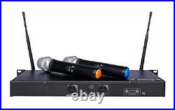 GTD Audio 2x800 Channel UHF Diversity Wireless Hand-held 2 Hand held mics
