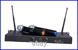 GTD Audio 2x800 Channel UHF Diversity Wireless Hand-held 2 Hand held mics