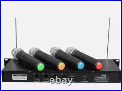 GTD Audio 4 Channel VHF Handheld Wireless Microphone System Mic (Brand New) 380H