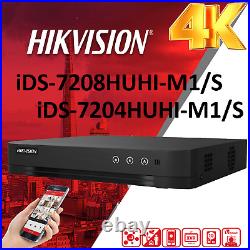 HIKVISION 8MP ColorVu 4K Camera Outdoor CCTV Security Built-in Mic System DVR UK