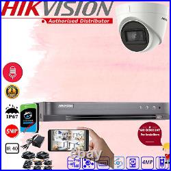 HIKVISION CCTV Home Security System 8CH 4CH 5MP DVR Audio Camera EXIR MICROPHONE