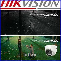 HIKVISION CCTV SYSTEM 5MP AUDIO MIC CAMERA ColorVU SECURITY KIT Mobile bundle UK