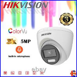 HIKVISION CCTV Security Camera Home System 2MP 5MP ColorVU Outdoor Night Vision