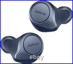 Jabra Elite Active 75t Bluetooth Earbuds, True Wireless, Mic, Sweat Proof, Navy