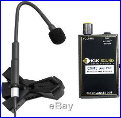 K&K Sound CXM5 Saxophone Mic Clip-on Microphone Pickup withBelt-clip Preamp/Volume