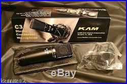 KAM C3 Linear Studio Condenser Mic & Shock Mount U87 type sound