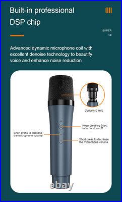 Karaoke Microphone Loud Sound Speaker Handheld Player Mic Wireless Bluetooth