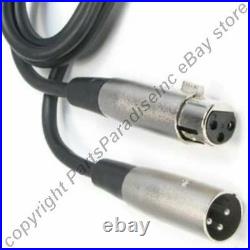 Lot10 25ft long XLR MaleFemale Extension3pin Microphone/Mic/PA Audio Cable/Cord