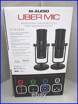 M-Audio Uber Mic Professional USB Audio Music Podcast Recording Desktop Microph