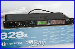 MOTU 828x Thunderbolt USB digital mixer audio interface line mic microphone ADAT