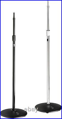 MS20 Heavy Duty round Base Mic Stand Chrome