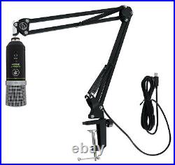 Mackie EM-91CU+ USB Microphone Streaming Recording Mic+Audio Technica Boom Arm