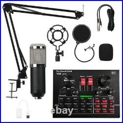 Microphone Audio Stand Condenser USB Wireless Professional Mic Recording Adapter