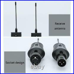 Microphone Wireless System XLR Transmitter &Receiver for Dynamic Mic Audio Mixer