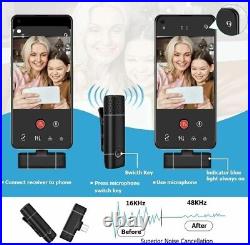 Mini Wireless Lavalier Microphone Audio Video Recording Mic For Android Type-C